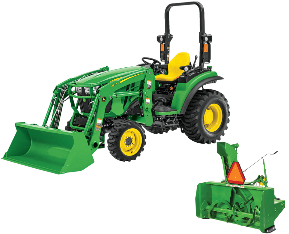 2032R Compact Tractor, Loader, Snowblower Package Midwest Machinery